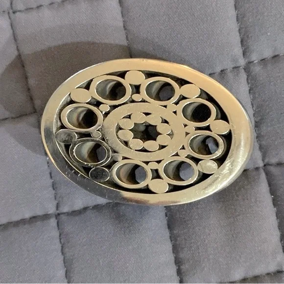 ✨Handmade✨ Titanium Belt Buckle ✨ Gorgeous Circle Pattern✨ - Picture 2 of 4